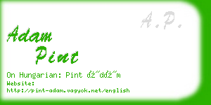 adam pint business card